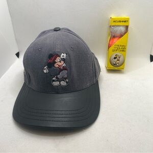 Walt Disney Collection Mickey Mouse Gray Cap with Golf Balls